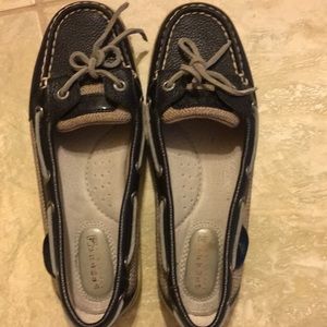Sperry Top-Sider Black/Tan Boat shoes